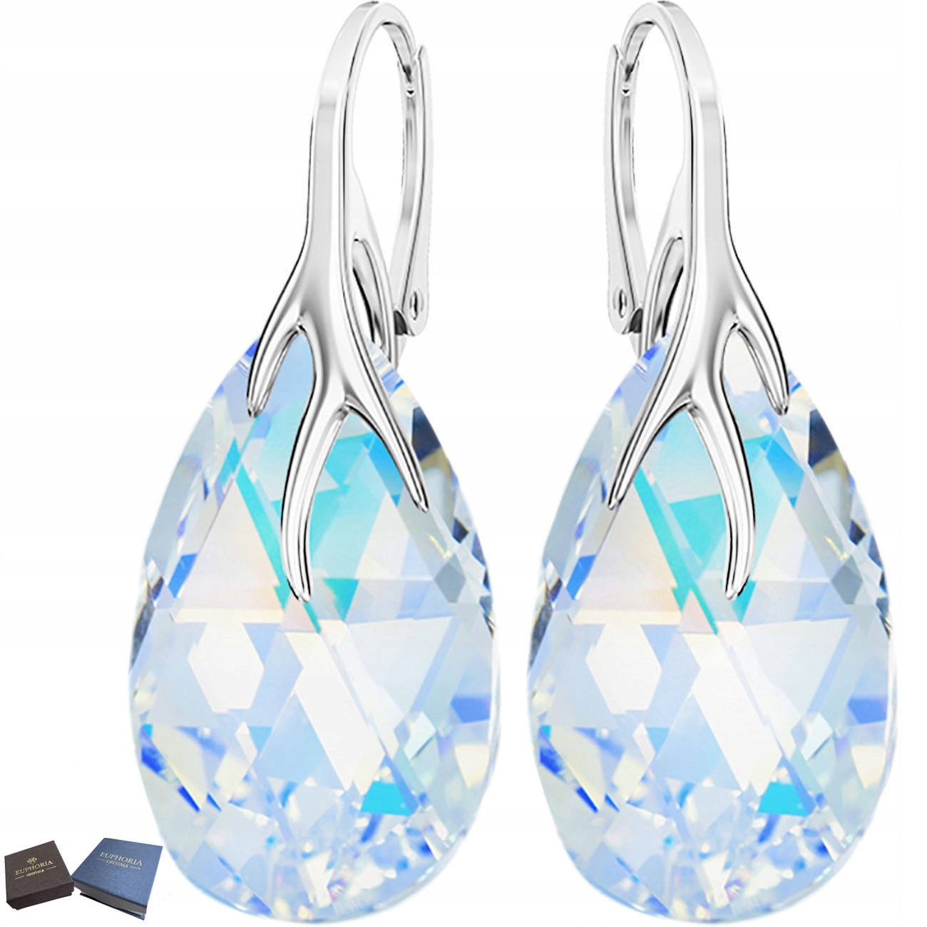 Náušnice Stříbro 925 Dámské Dlouhé Závěsné Anglické Dárek k výročí