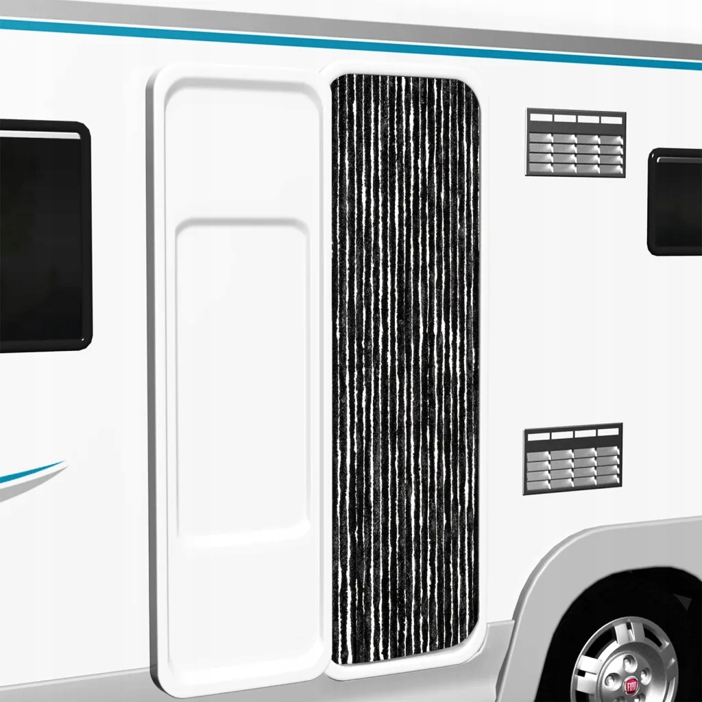 Závěs proti hmyzu antracitový 56 x 200 cm Chenille Antracitová 315141