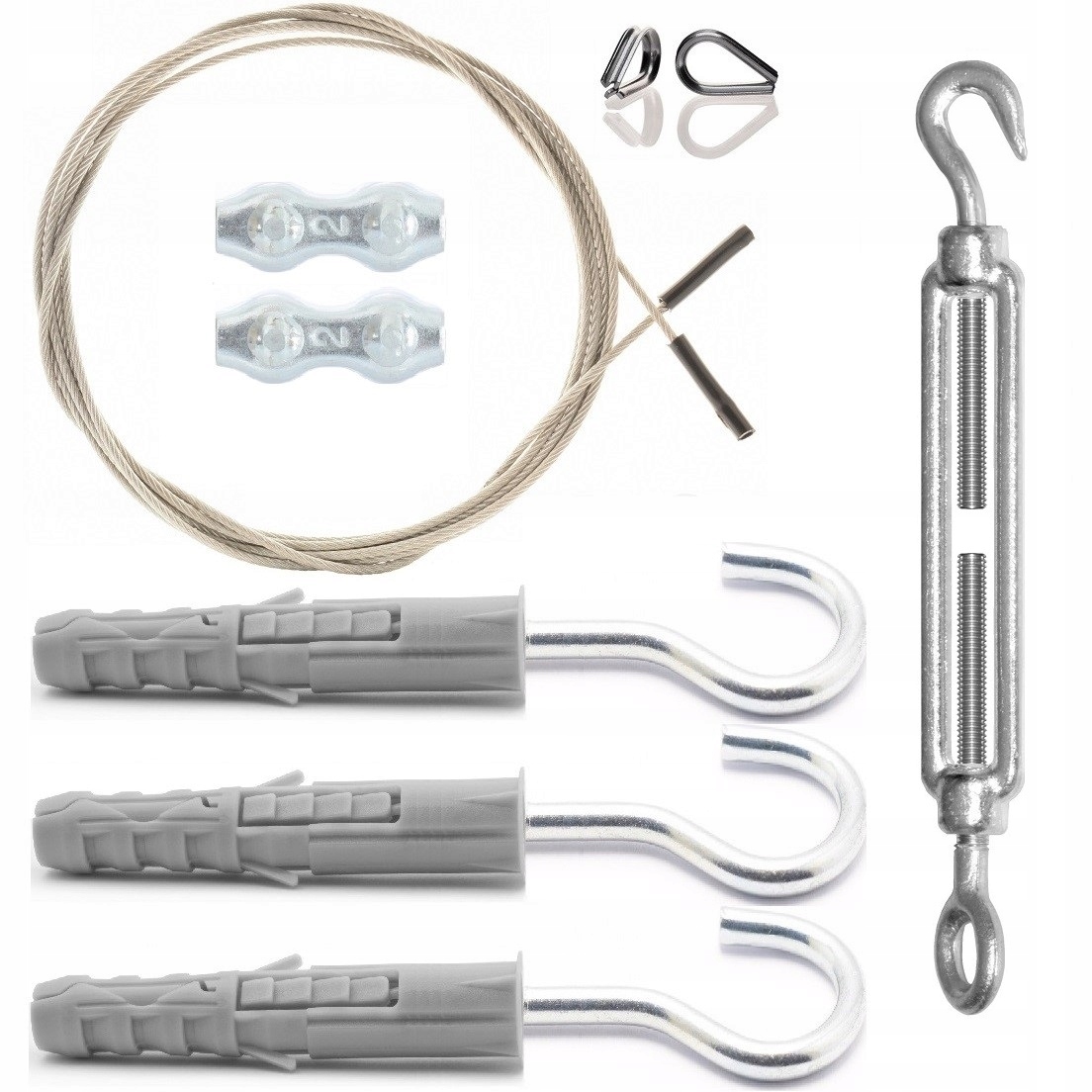 2m Z16 KARNISZ LINKA DO ZASŁON TARASOWYCH NA TARAS