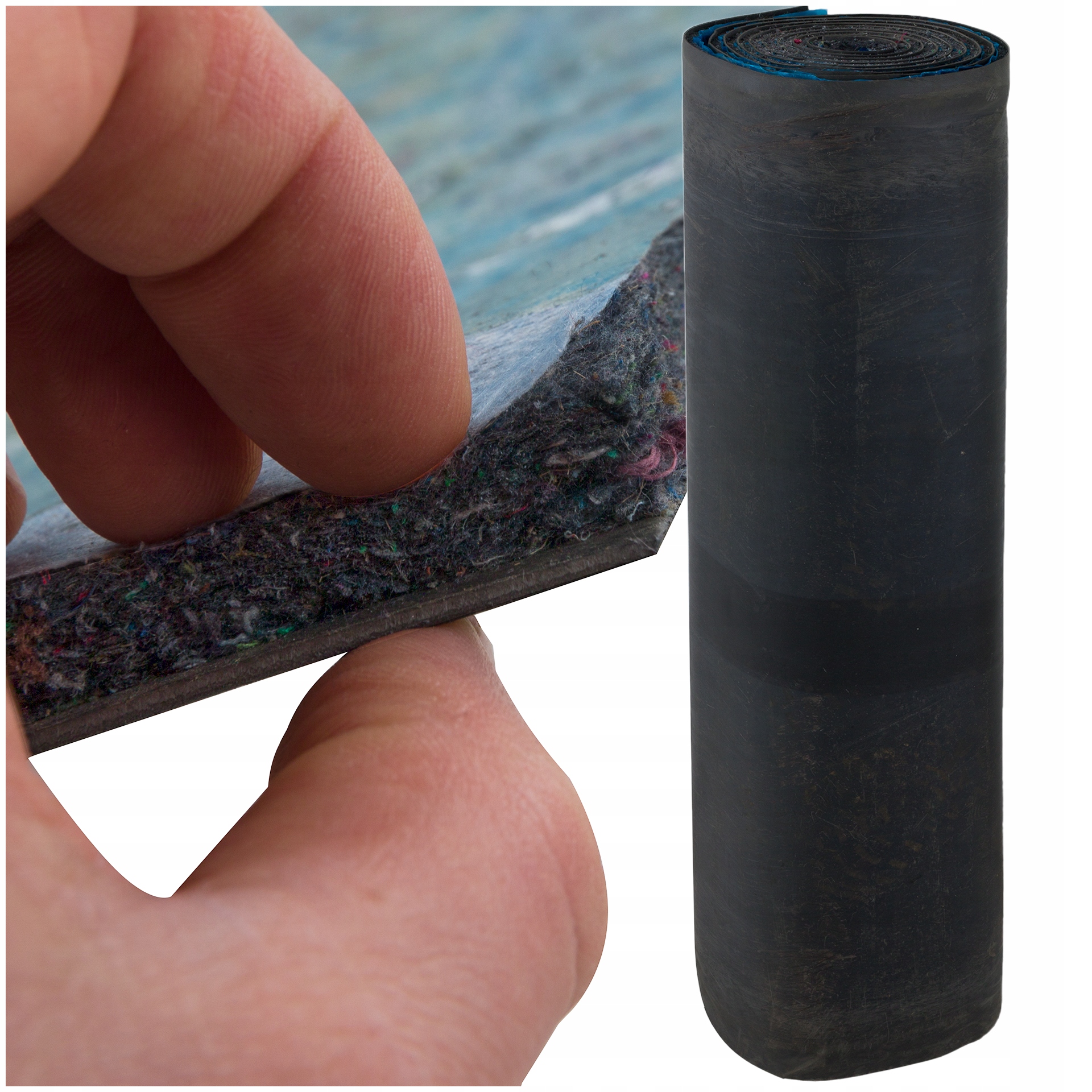 Akustická izolácia steny podlahy rolka masívna guma hustá plsť zvuková izolácia