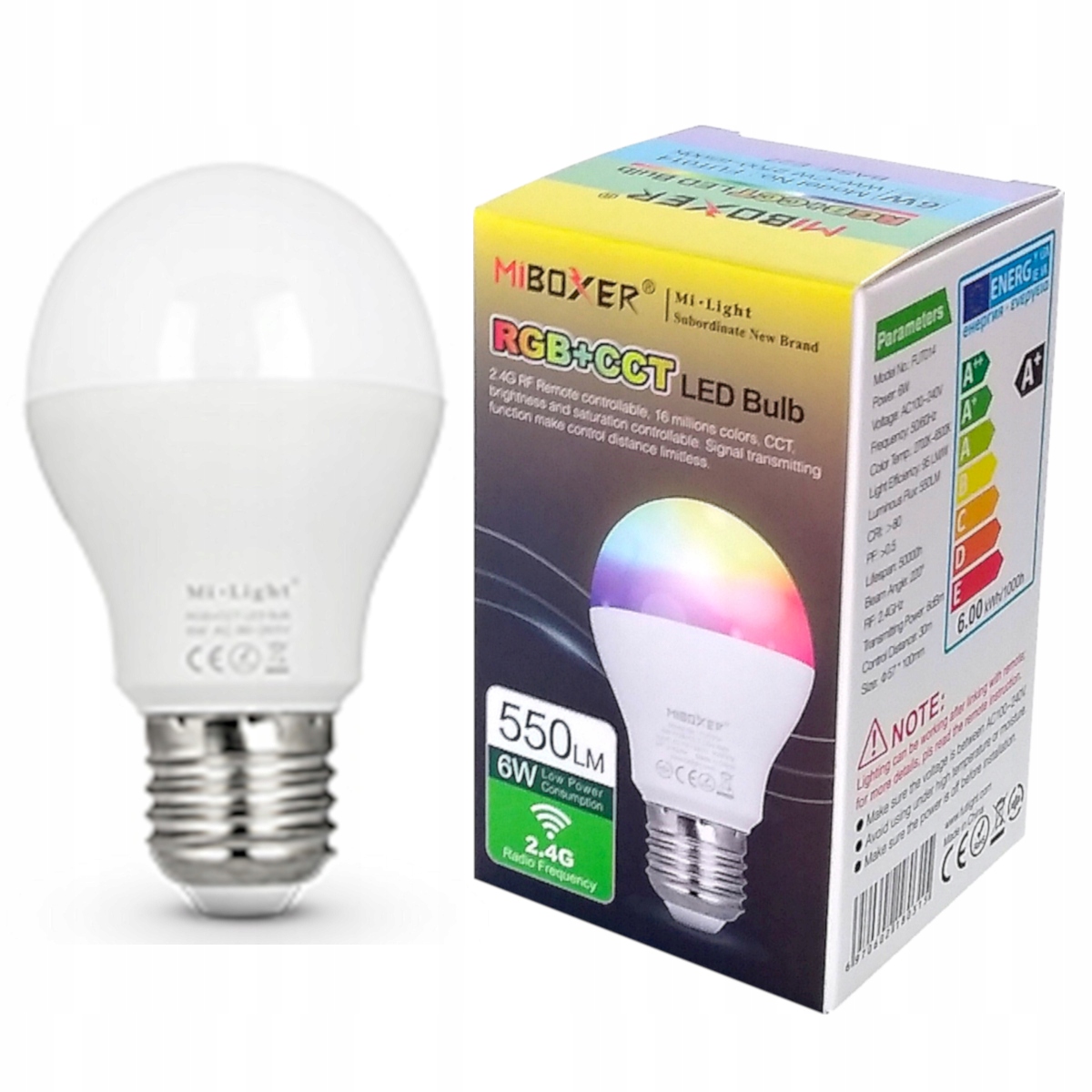 

Milight Żarówka Smart Led Rgb Cct E27 6W FUT014