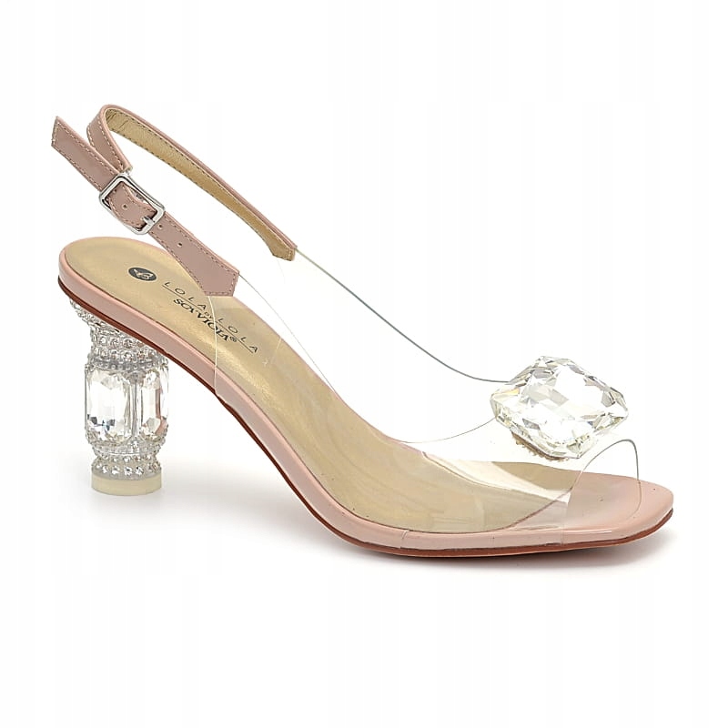Dámské sandály Sca'viola S-215 Nude 40, pudrové
