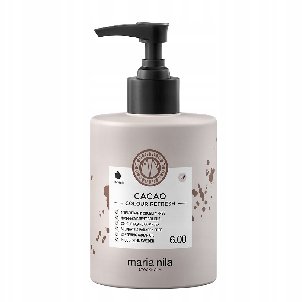 Maria Nila Colour Refresh Cacao 6.0 Barvicí Maska Na Vlasy 300 ml
