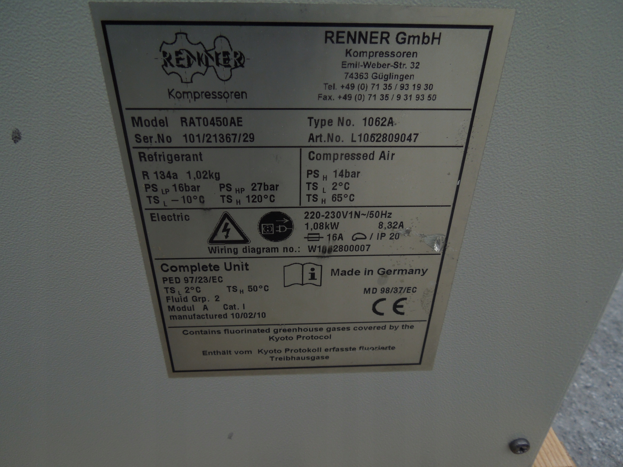 OSUSZACZ ZIĘBNICZY RENNER 4,50m3 !! Kod producenta RENNER