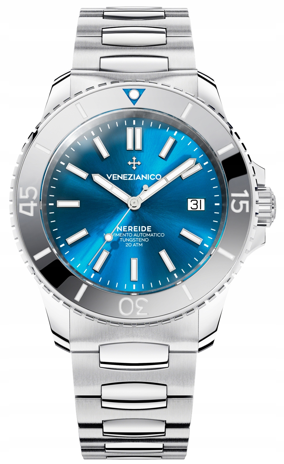 Nové Originální Pánské Hodinky Venezianico 4521501C Nereide Tungsteno, potápěč