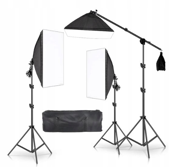 Sada 3 ks Softbox 50x70 cm pro fotografické studio