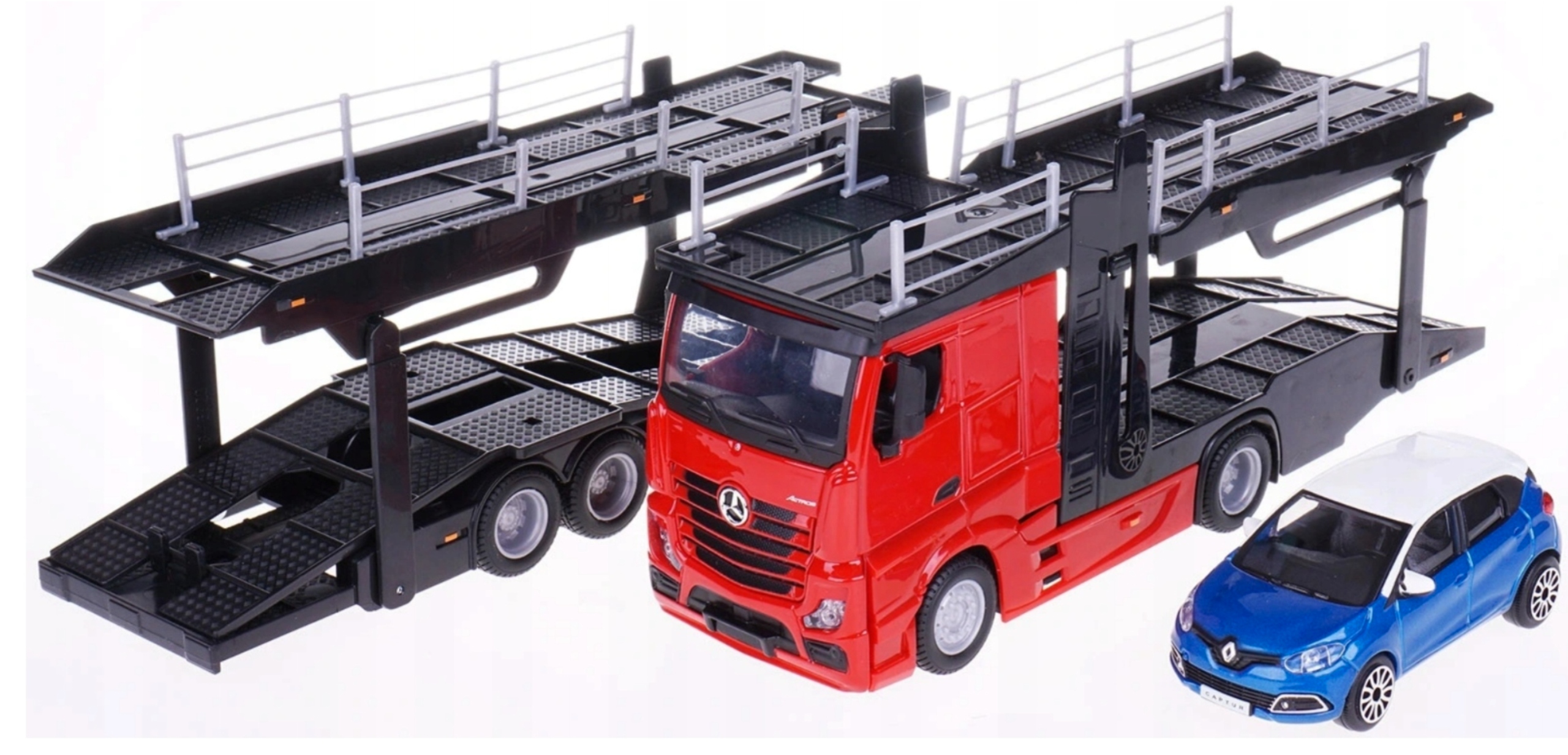 

Burago Laweta Mercedes-benz Actros z autem 1:43
