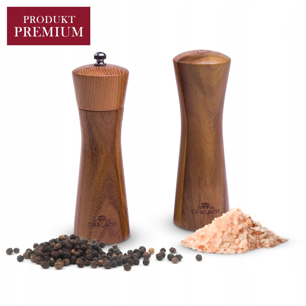 SOLNICZKA i młynek do pieprzu drewniane GERLACH M1 Marka Gerlach