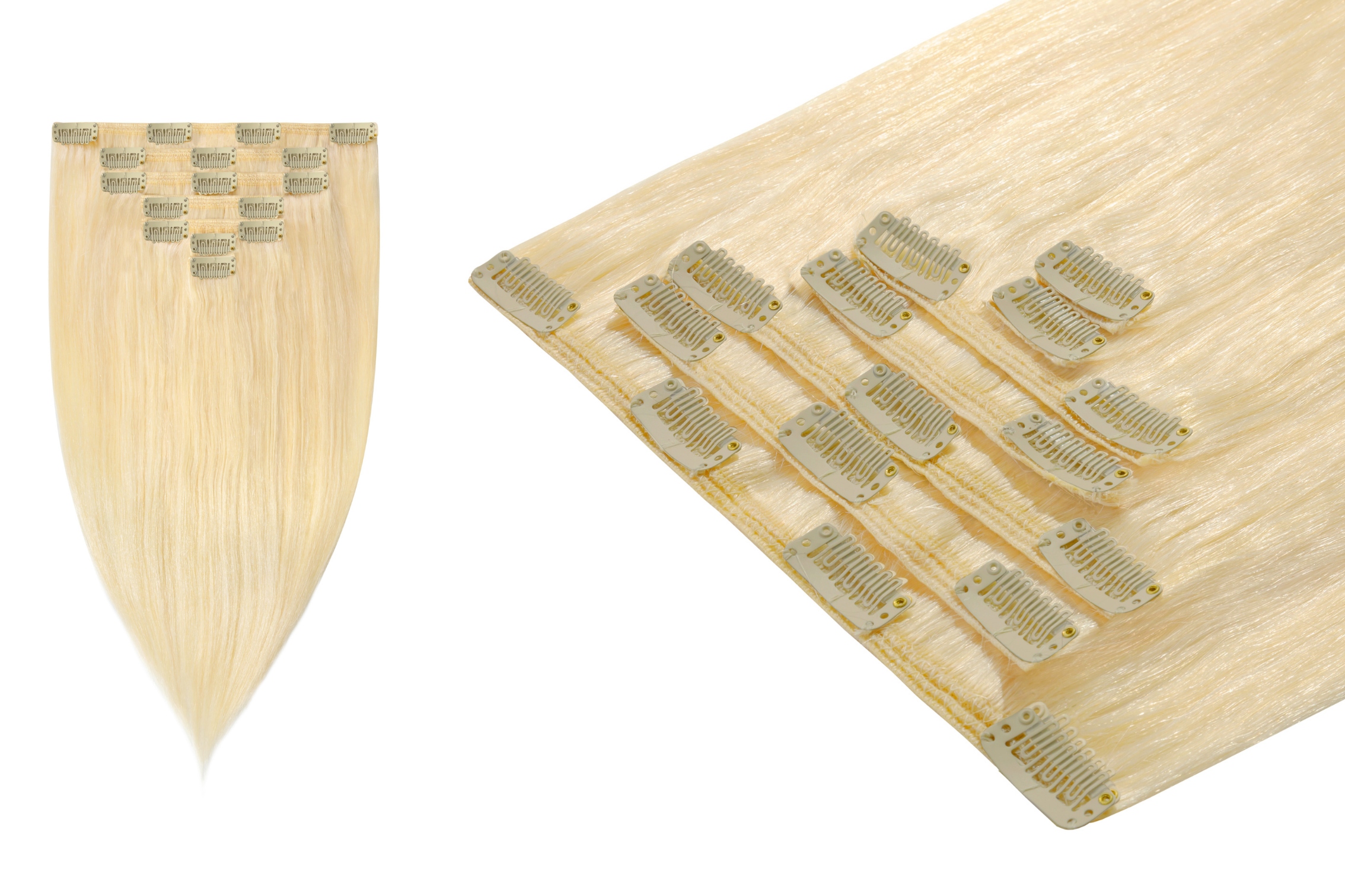 Clip In Włosy Doczepiane Naturalne Dopinki Klipsy 50cm 7 taśm 140g BestHair