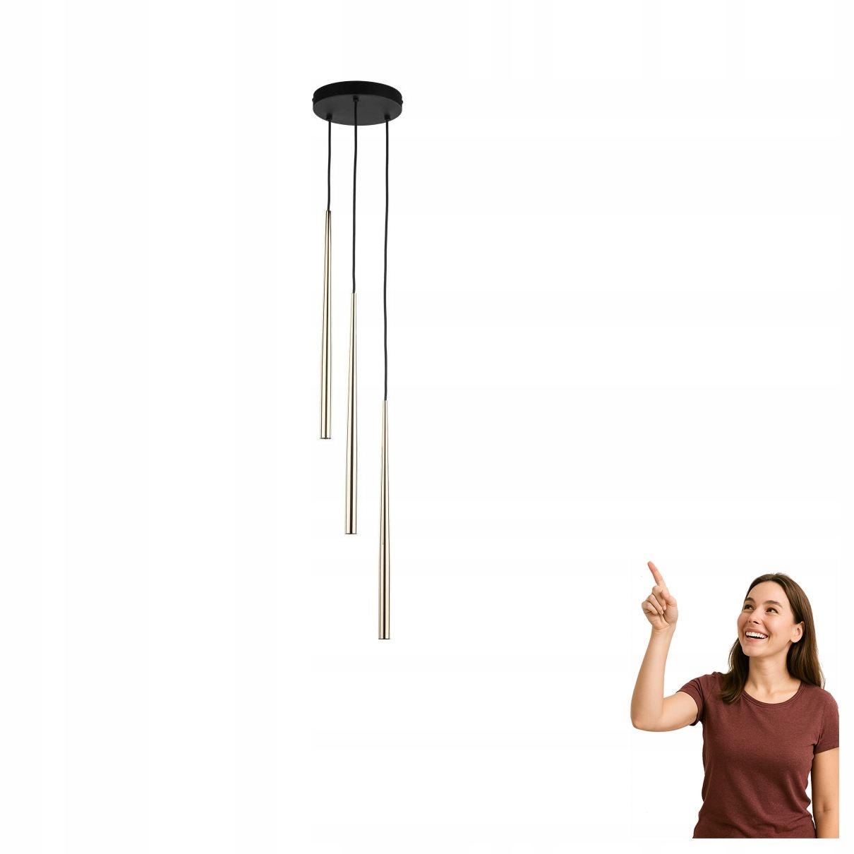 Závesná lampa Piano Black Gold 10117 Tk Lighting