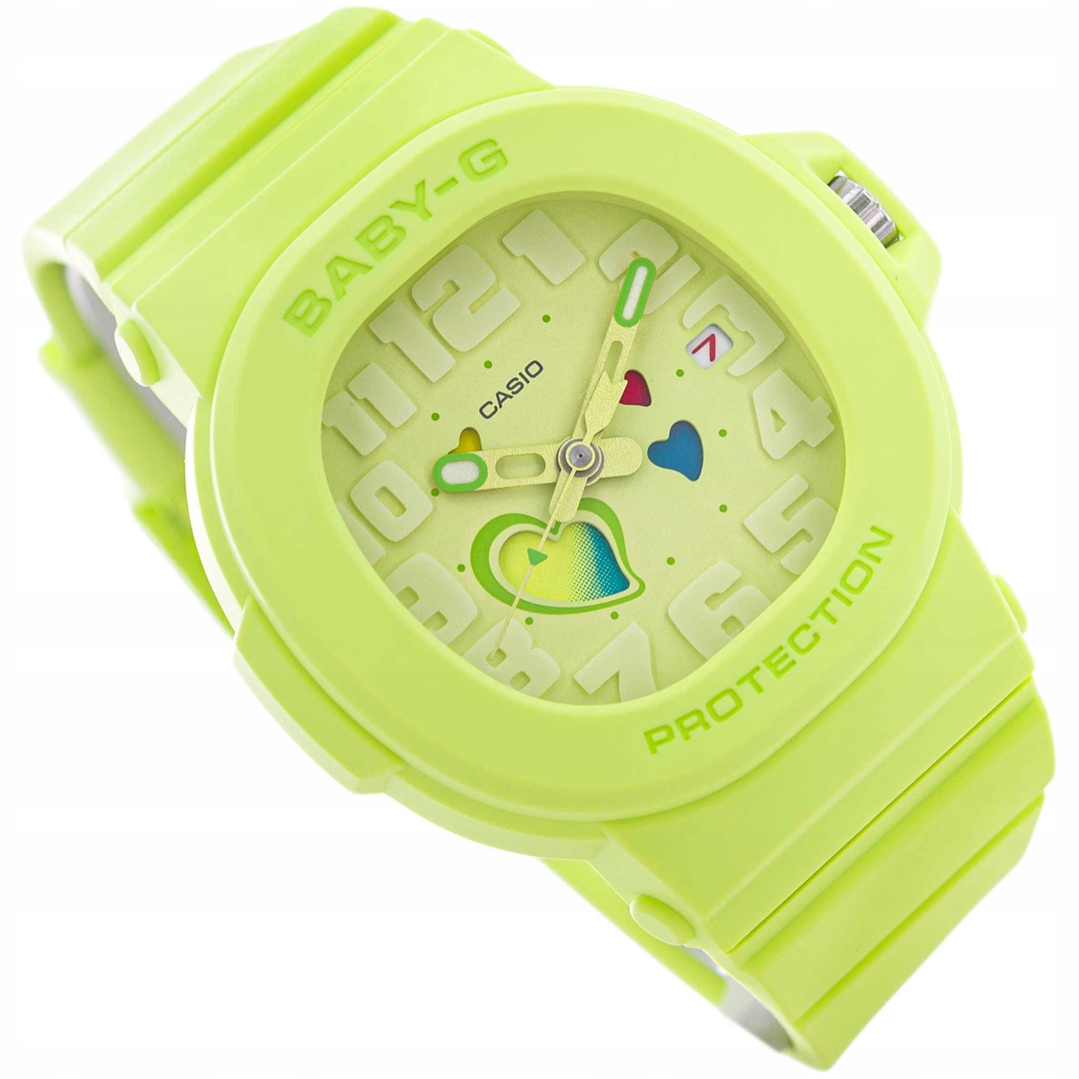 Dámské Hodinky Casio BGA-10-3AER Zelené Na Řemínku Datumovka Pro Dívku