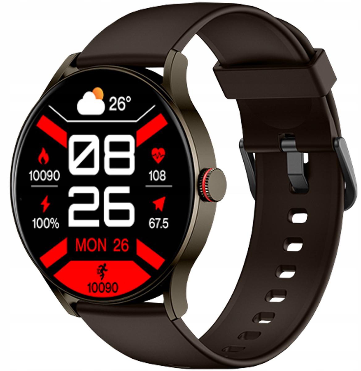Smartwatch Imiki TG1 Hnedý S 1,43-PALCOVÝM Amoled Displejom