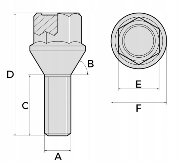 McGard SRUBY ZABEZPIECZAJACE FELG AUDI Allroad RS4 Producent code MG28028SL