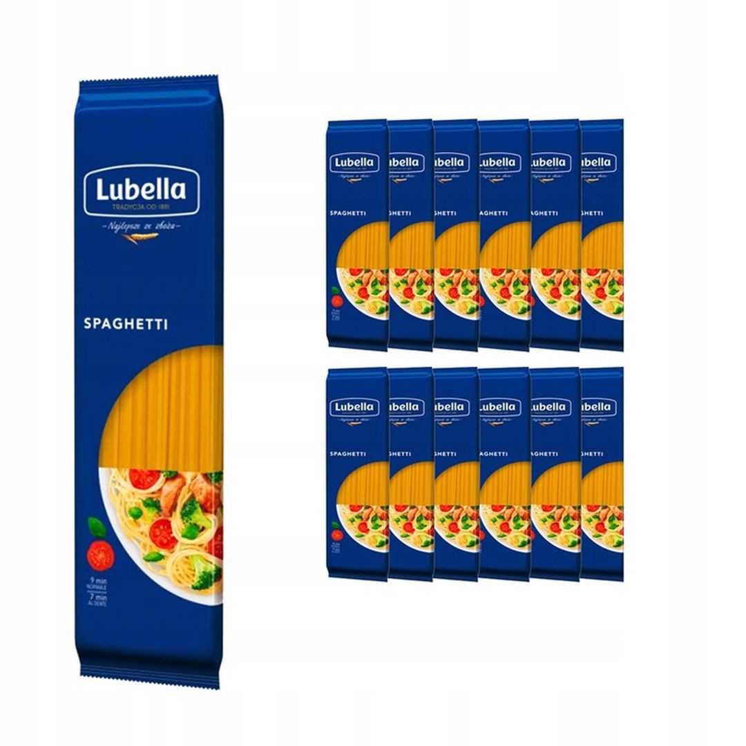 Lubella Makaron spaghetti 400 g x 12 sztuk