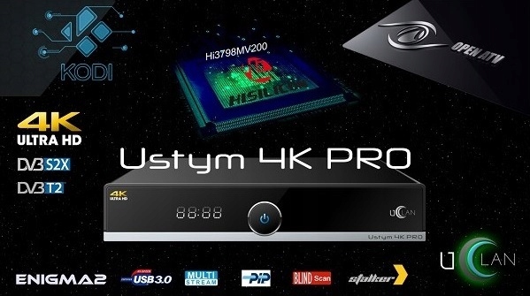 Tuner Ustym 4K PRO COMBO SAT + DVB-T2 Linux Enigma2 OpenATV CCCAM OSCAM PL Typ tunera DVB-C DVB-S DVB-S2 DVB-T DVB-T2