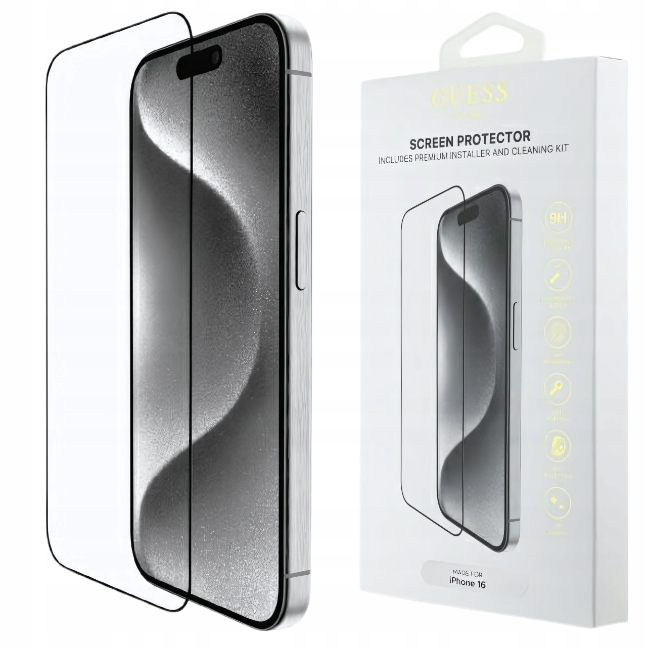 Szkło hartowane Guess Screen Protector 2. 5D Outline na iPhone 16 Pro