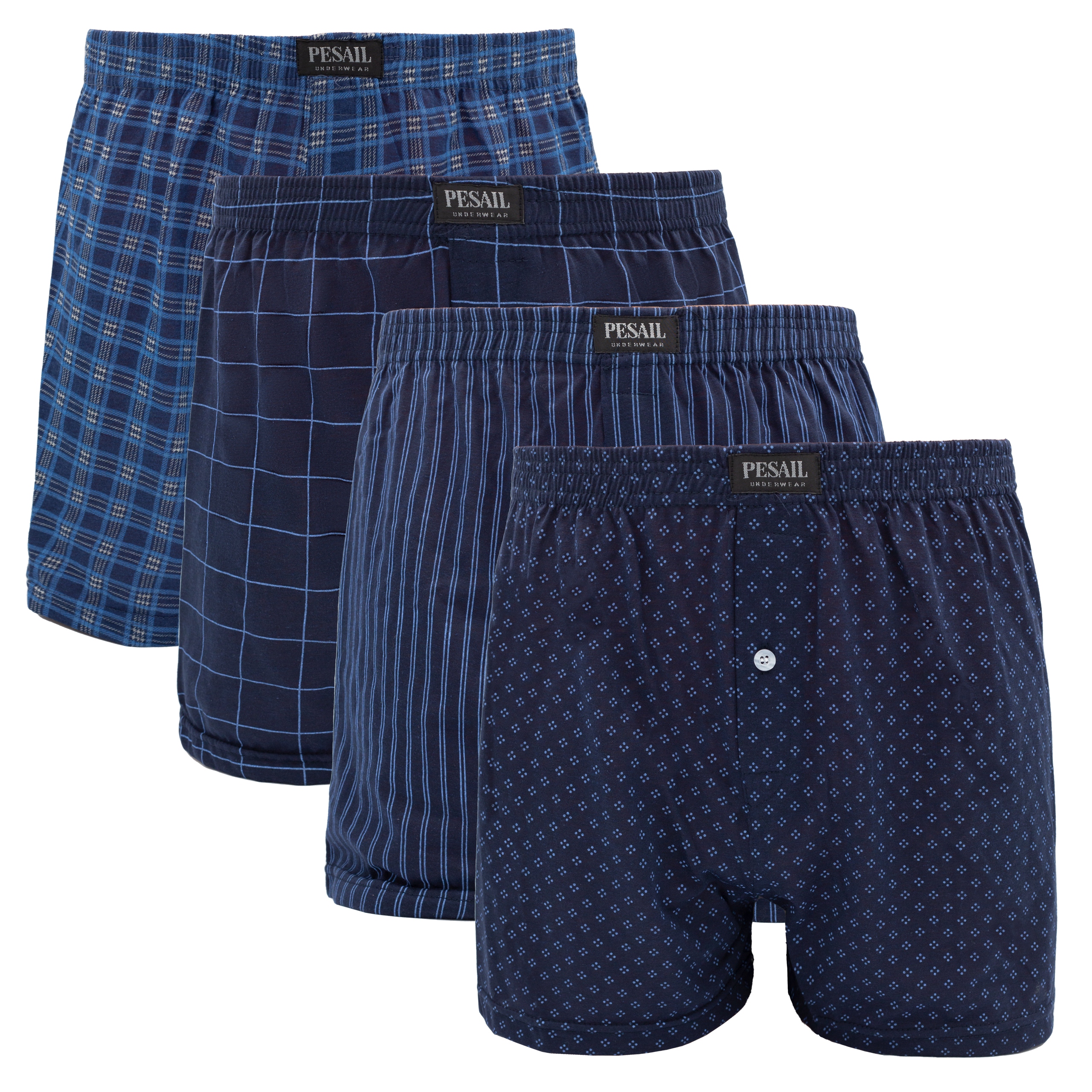 4x MĘSKIE BOKSERKI MAJTKI LUŹNE - XXL