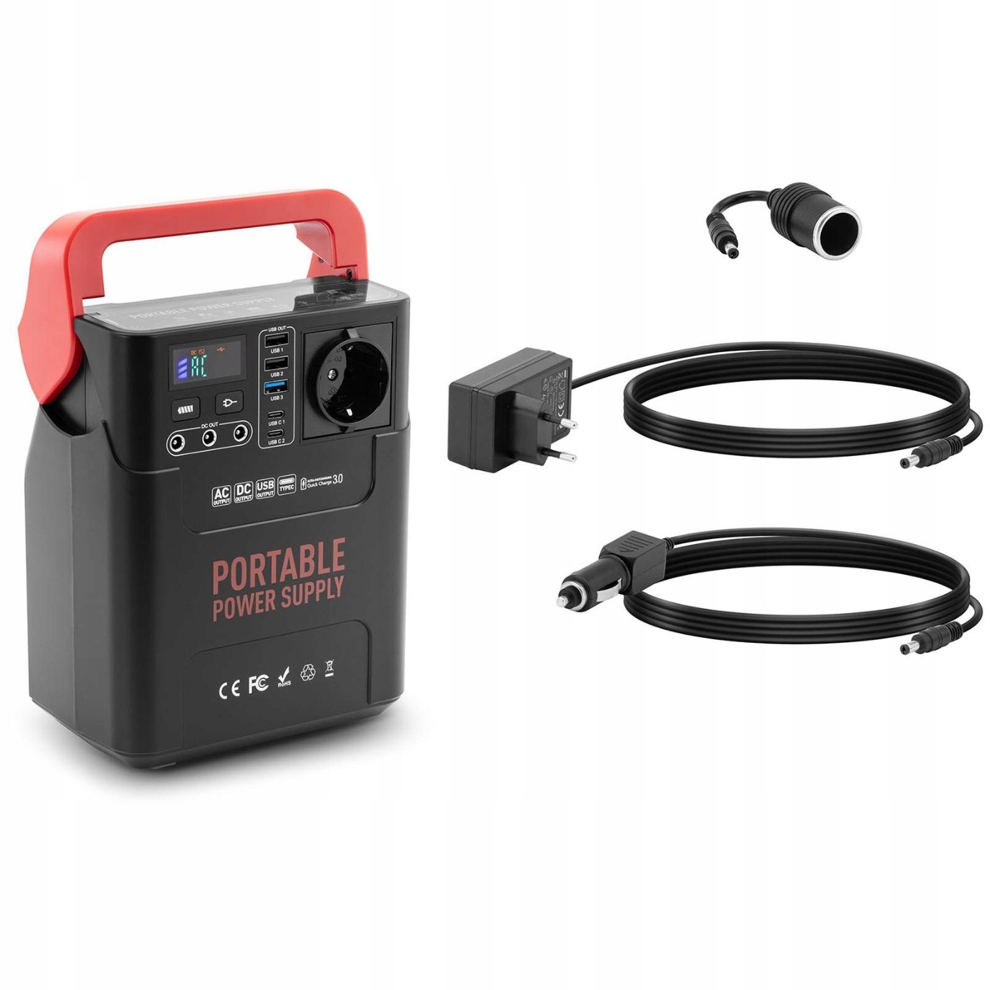 STACJA ZASILANIA - 20 AH - 3 X USB - 2 X USB-C - SZYBKIE ŁADOWANIE 18 W - 3