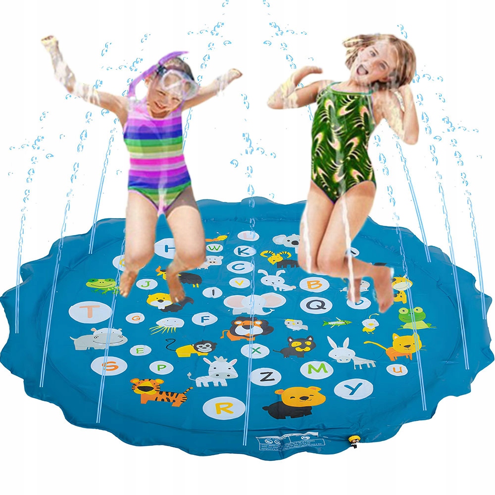 MATA ZRASZAJĄCA KURTYNA WODNA DLA DZIECI BASENIK DO OGRODU FONTANNA 170 cm