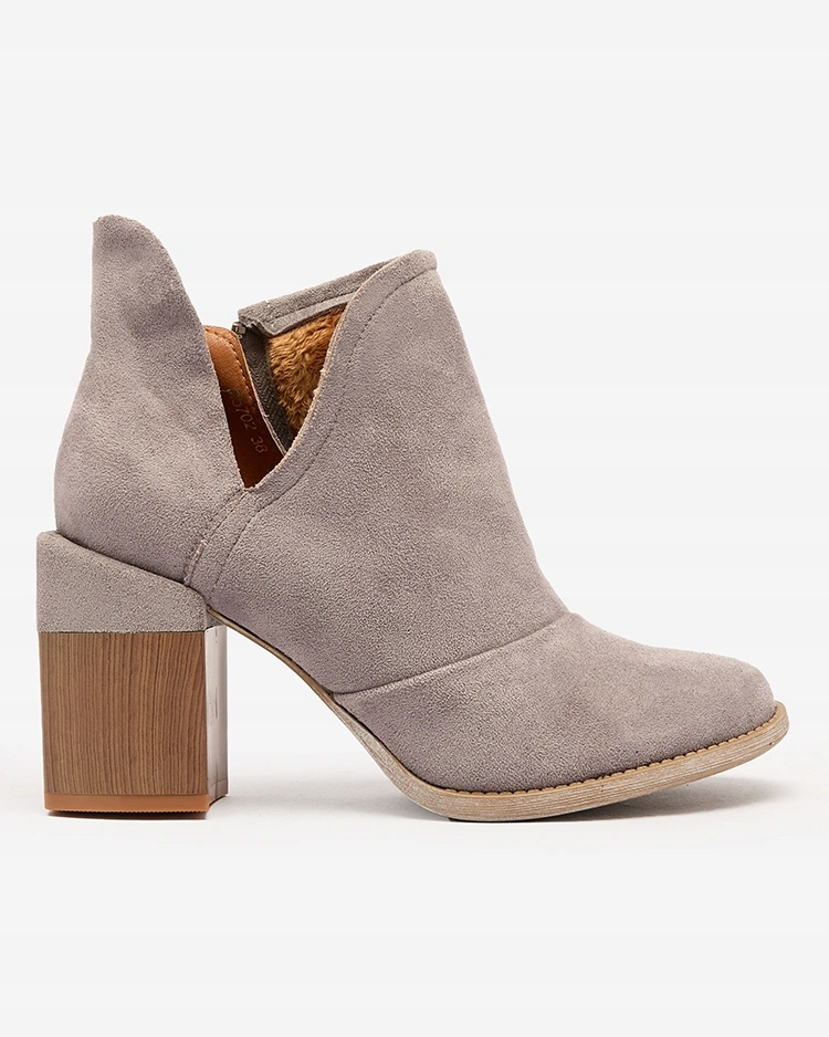 SZARE BOTKI DAMSKIE NA SŁUPKU ENCURA 38 Płeć kobieta