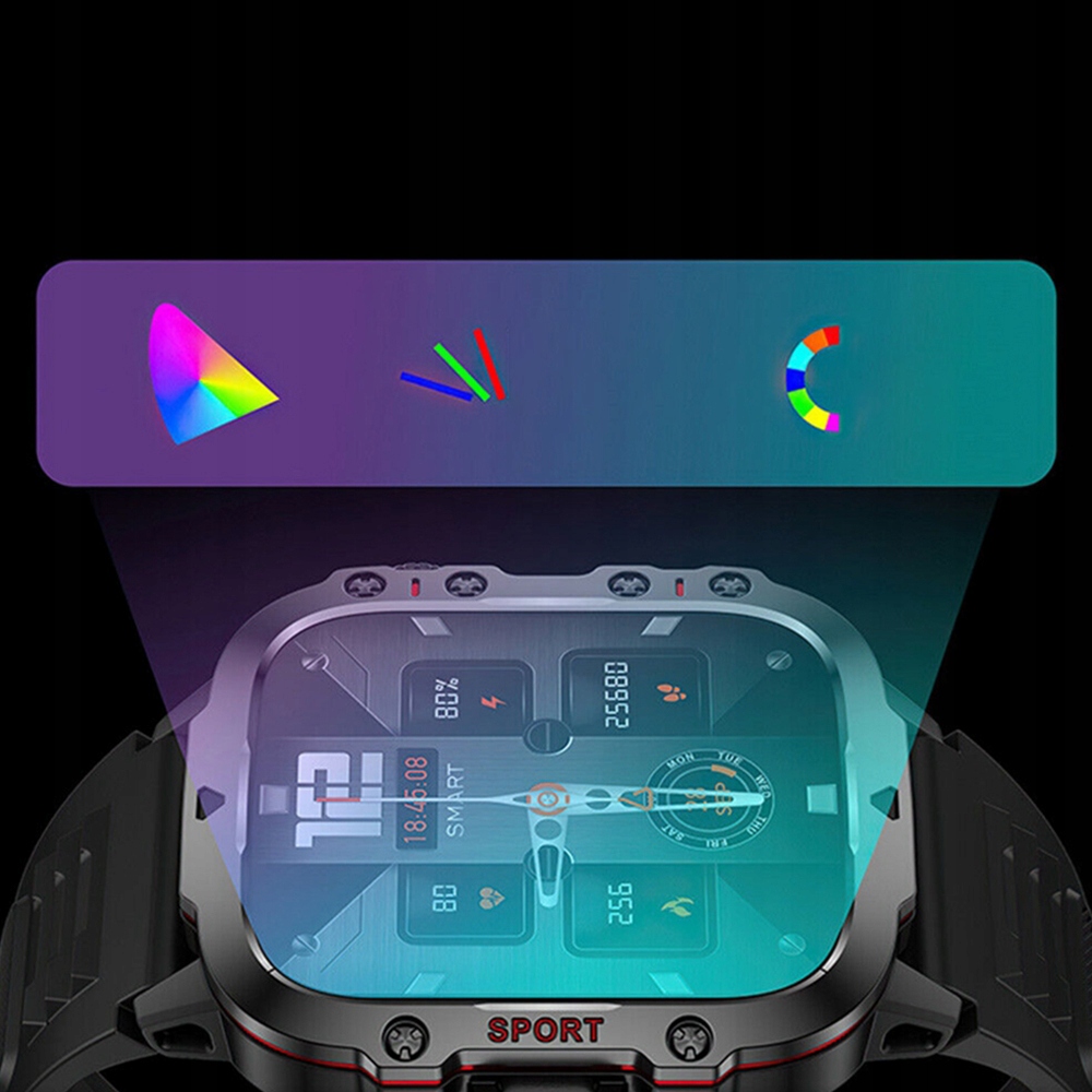 SMARTWATCH ZEGAREK MĘSKI SPORT SMART WATCH Marka bez marki