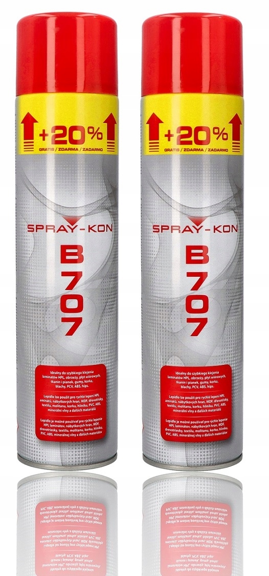 

Dwupak B707 Klej kontaktowy w sprayu Spray-kon