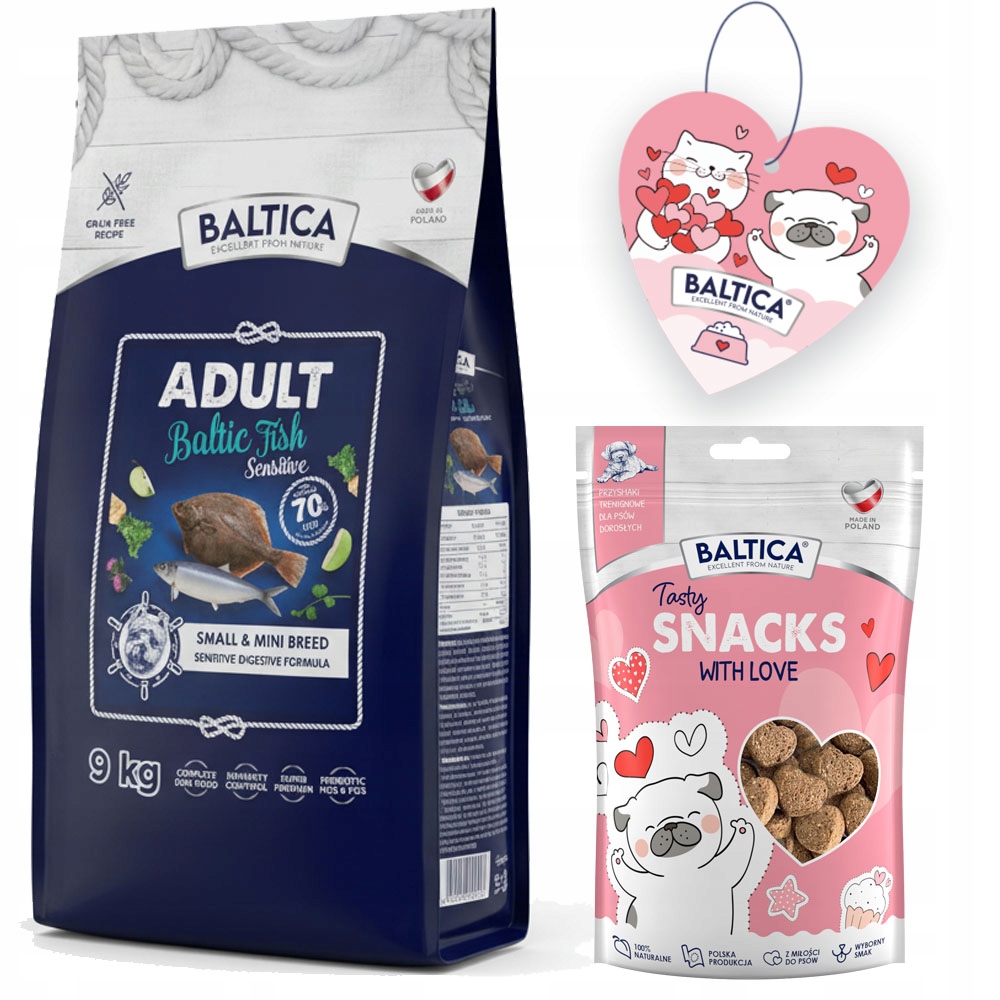 Baltica Adult Sensitive Baltic Fish Xs/s 9KG Ryby Bałtyckie Dla Małych Ras
