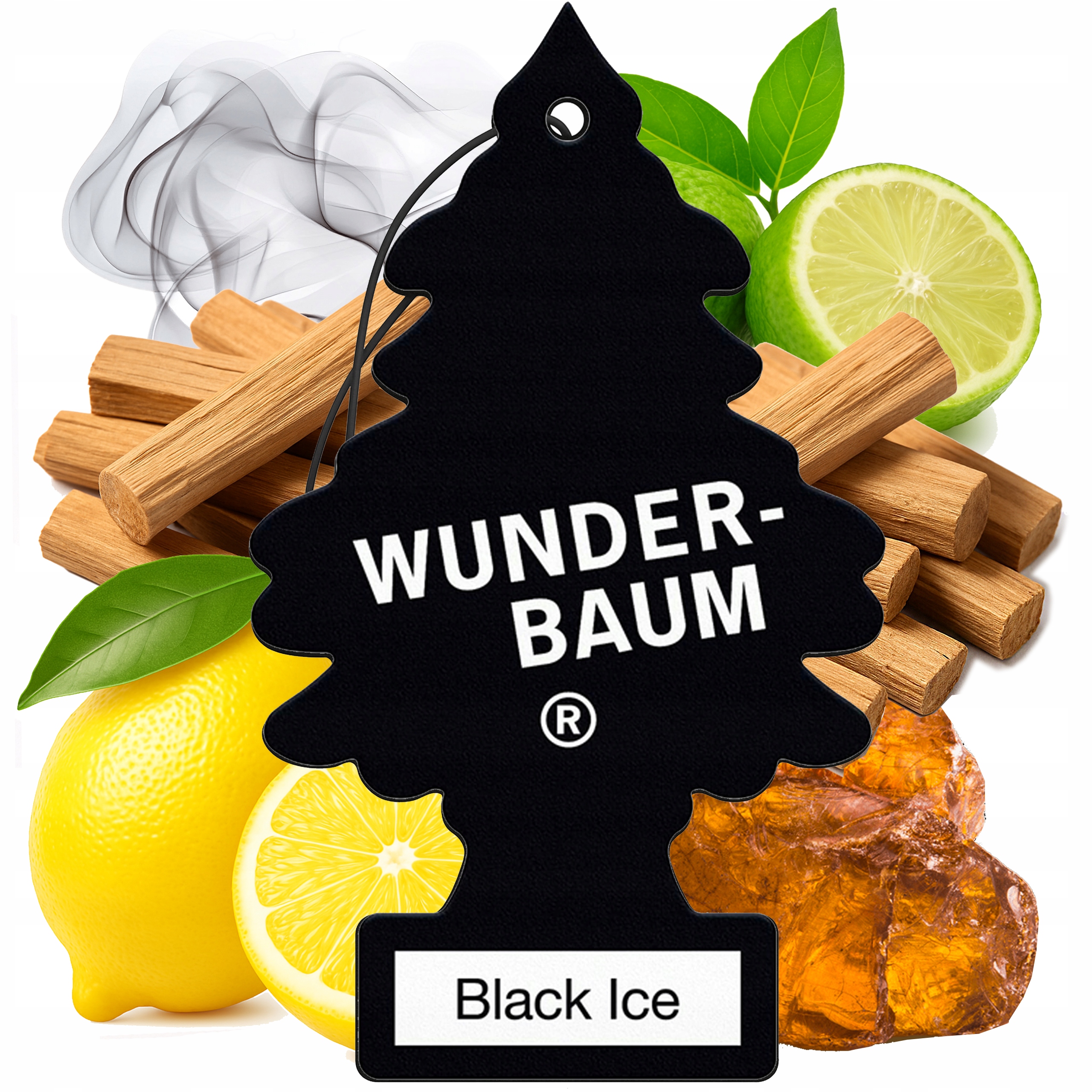 Black Ice Choinka Zawieszka Zapachowa Męski Zapach do Samochodu Wunder Baum