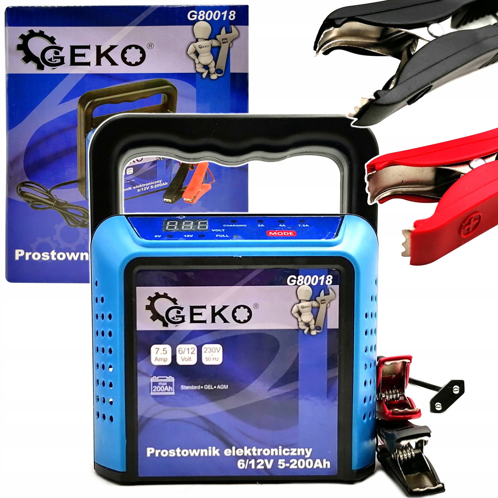 

Elektroniczny Prostownik Ładowarka Agm Gel 6V 12V