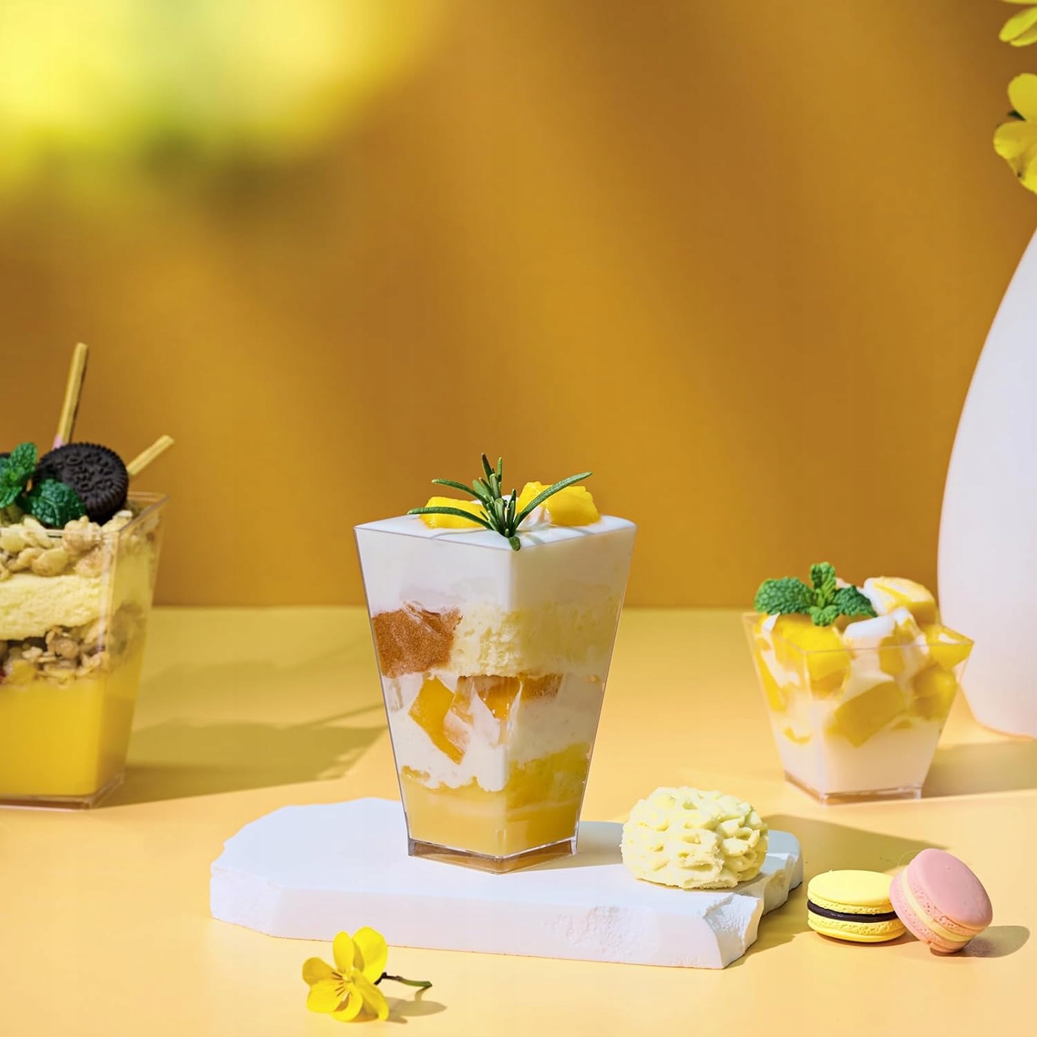 Pucharki na deserki pojemnik Fingerfood PIRAMIDA na przekąski 160ml 24szt Rodzaj pojemniki