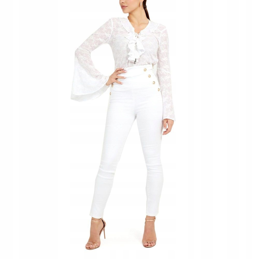 Guess Dámské Džíny Bílé Úzké Nohavice 27/28 0A6G2_A* 27/28 10A6