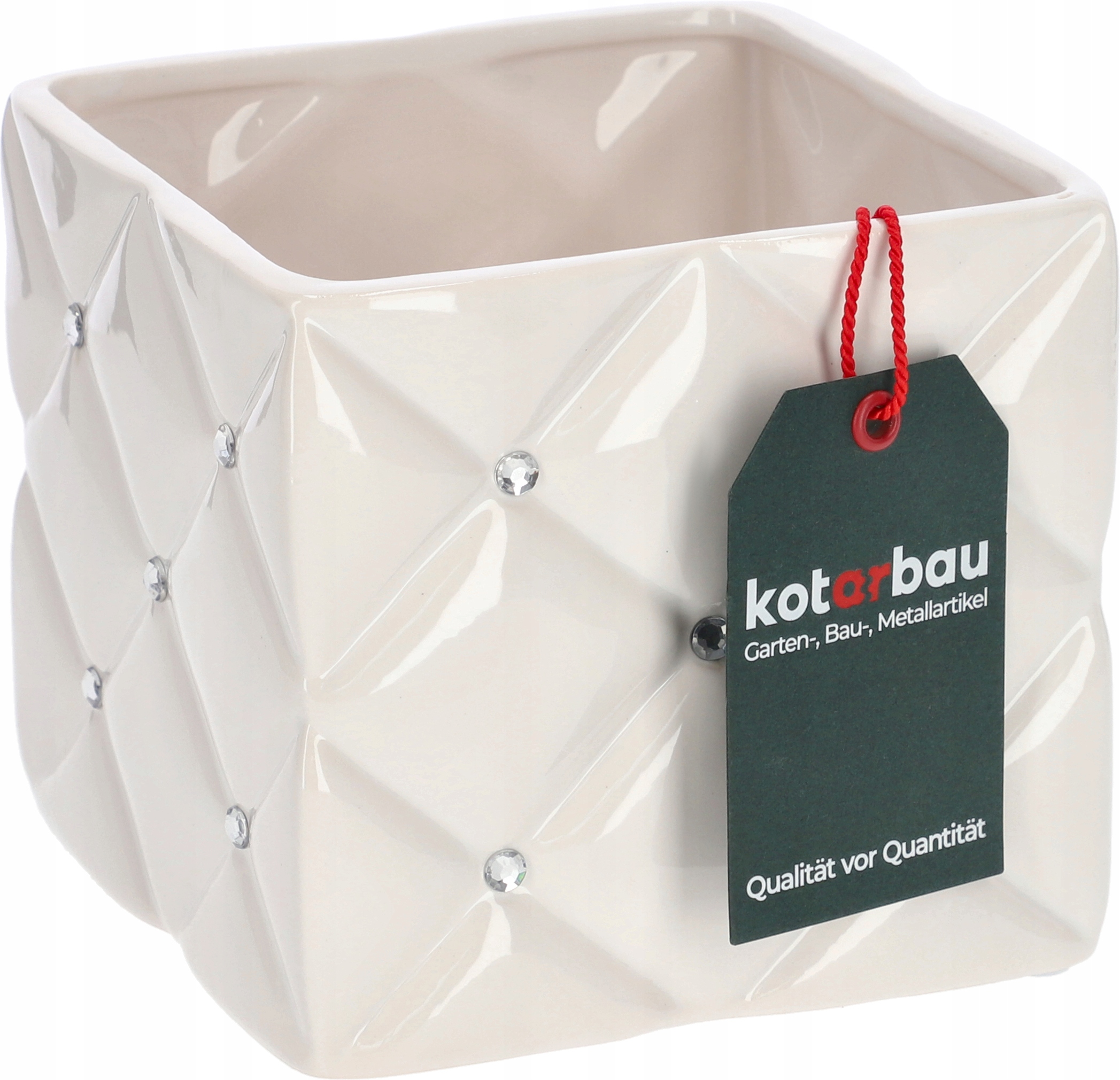 DONICZKA DONICA OSŁONKA GLAMOUR CERAMICZNA BIAŁA