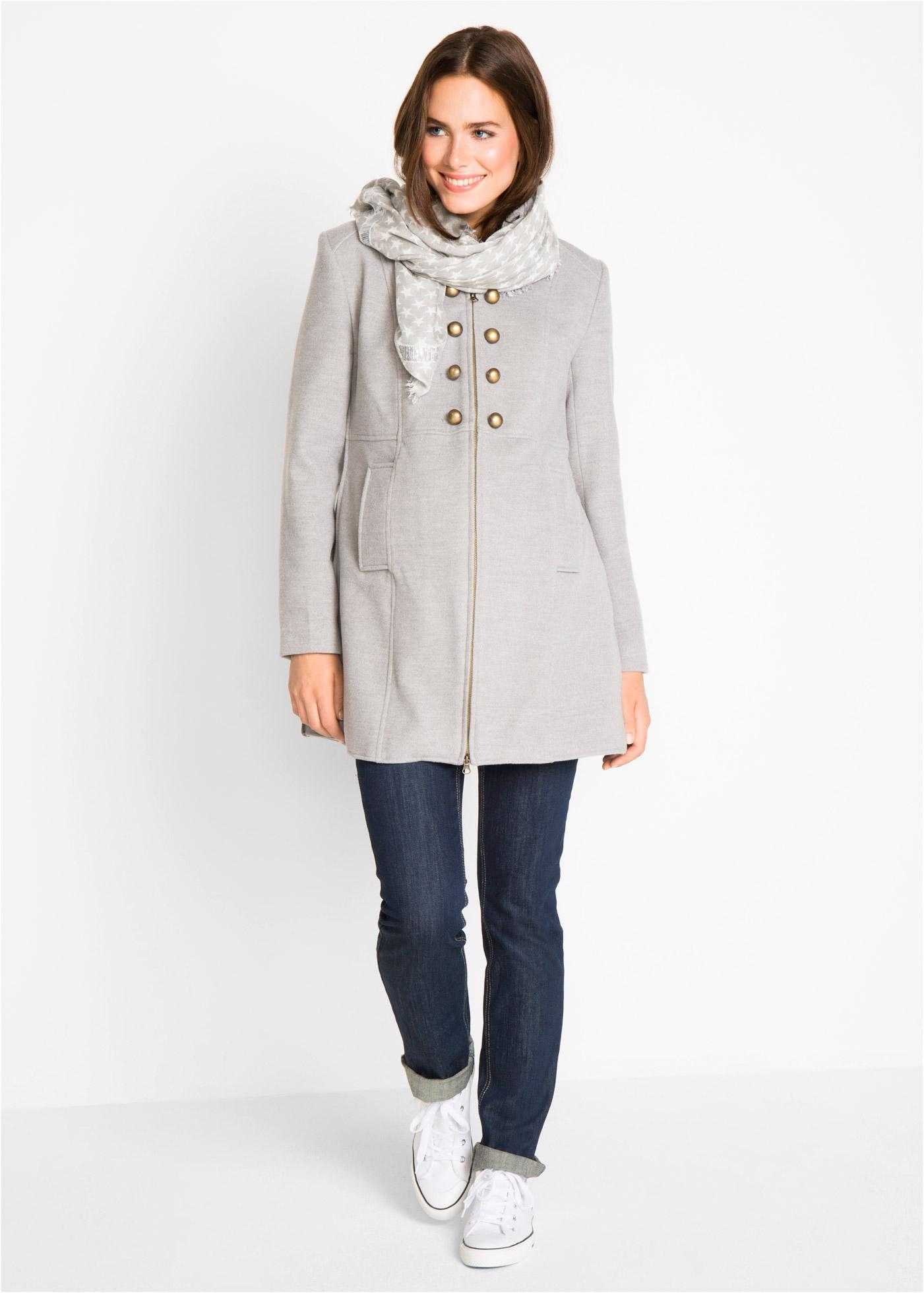 34 Bonprix PŁASZCZ CIĄŻOWY Z WSTAWKĄ NIEMOWLĘCA Rozmiar 34