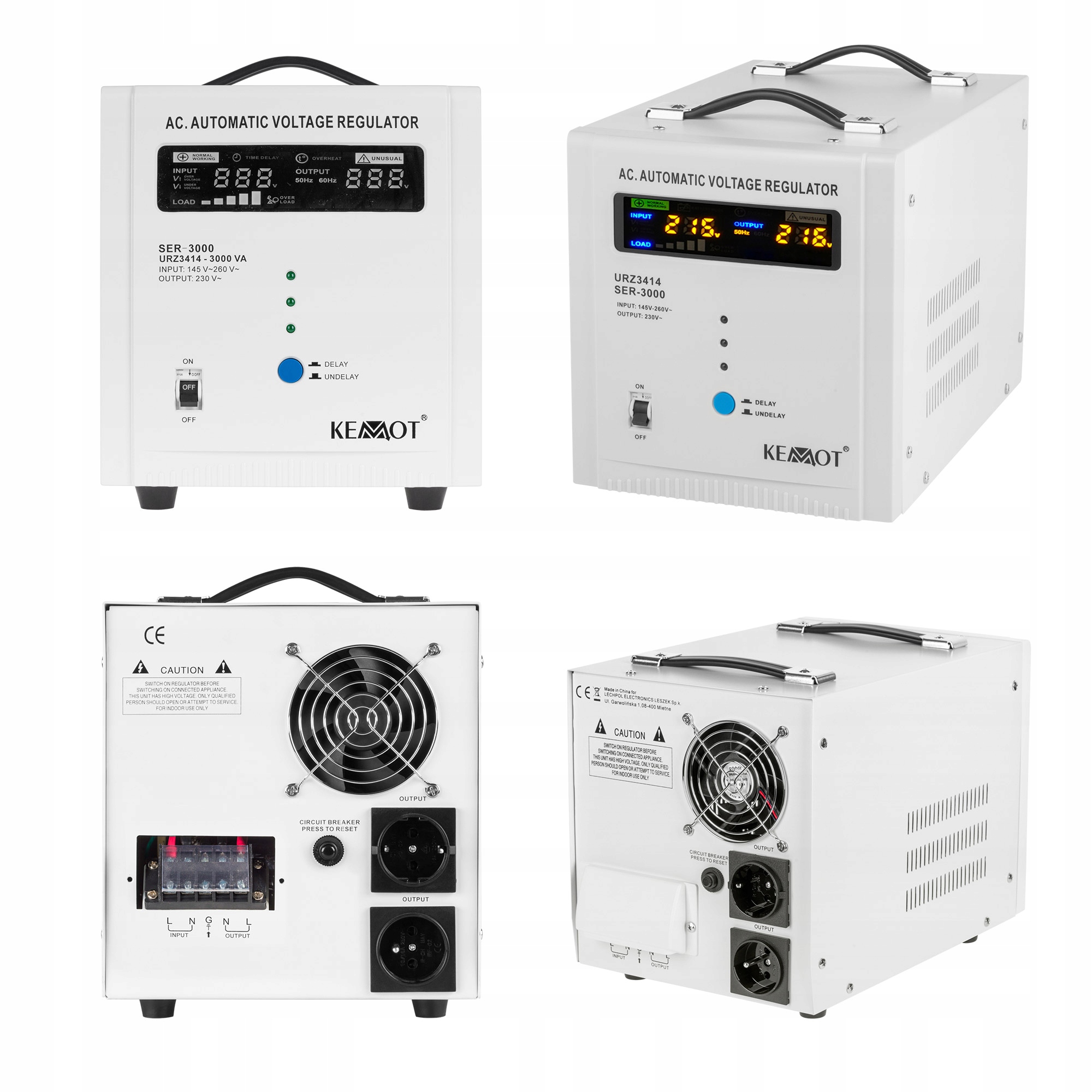 Automatický stabilizátor napětí Kemot -3000 230 v jedné fázi