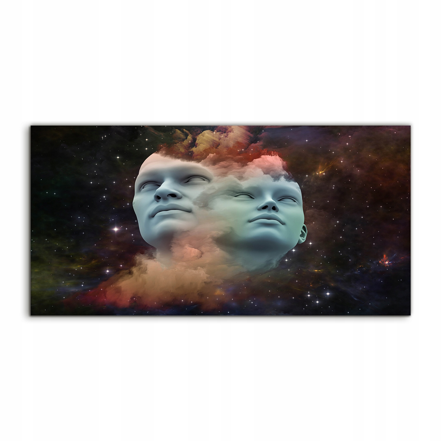 Fotoobraz 120x60 na stenu Abstraktná tvár Vesmír