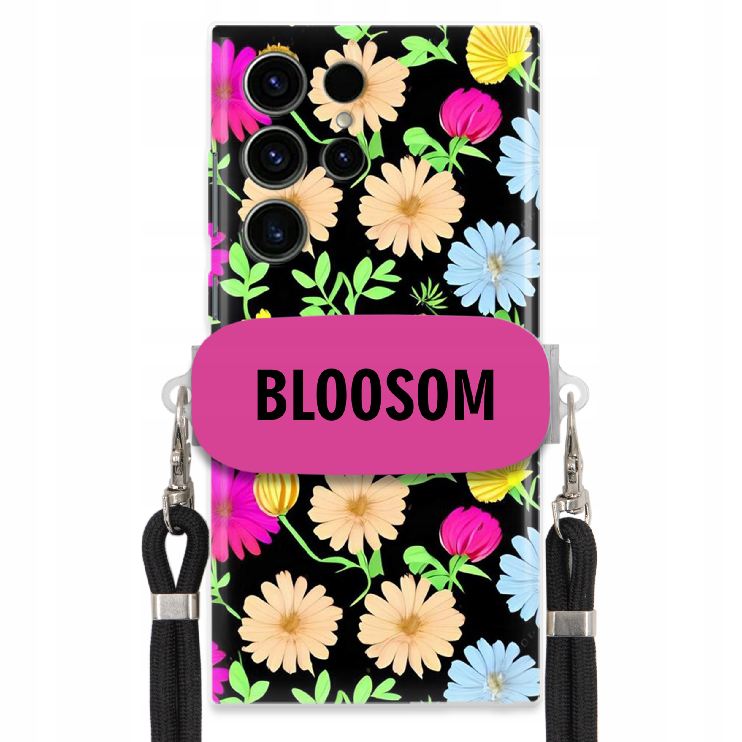 Puzdro Držiak Crossbody Pre Samsung S24 Ultra Puzdro Kvety Bloosom Flower
