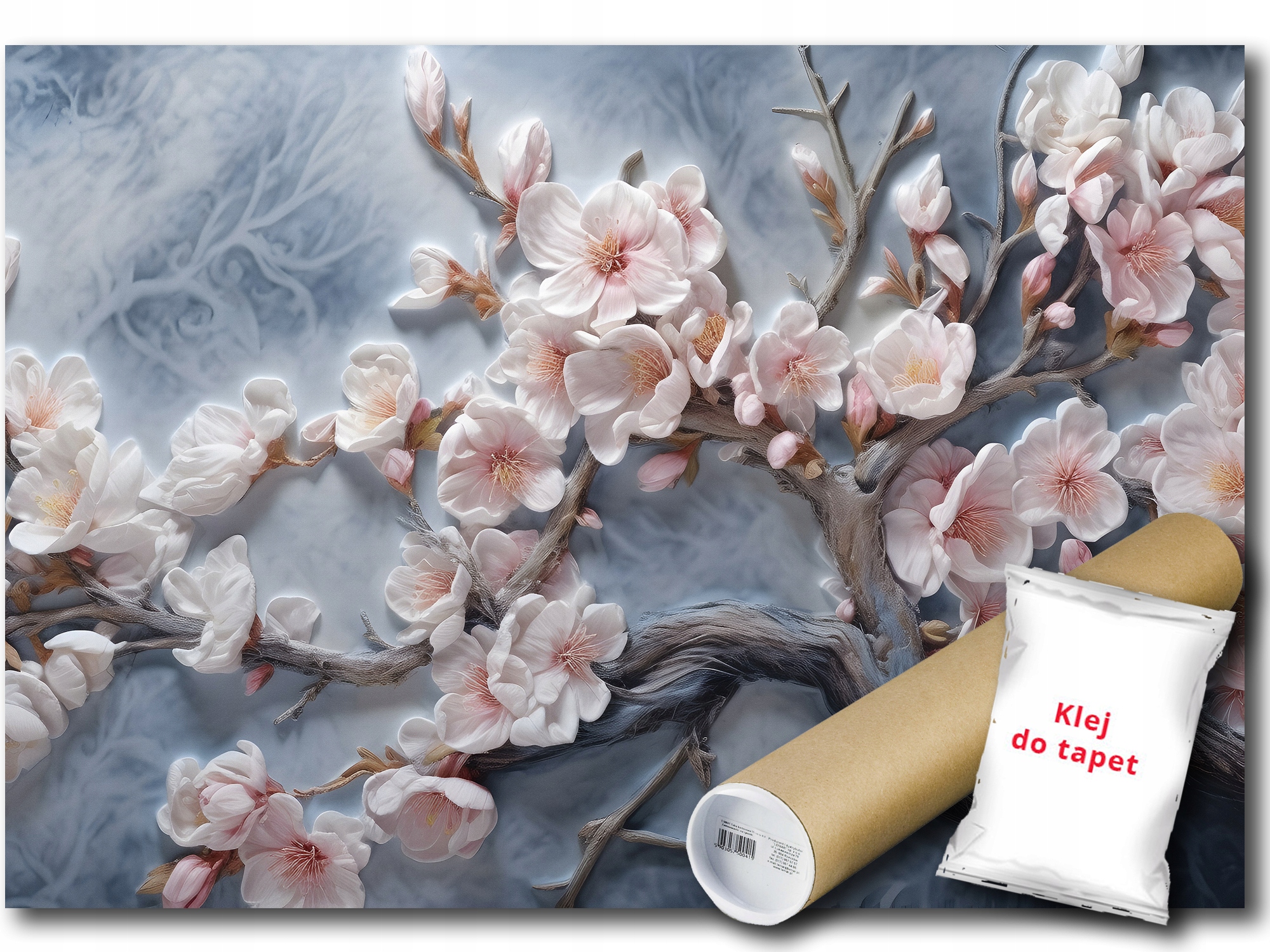 Vinylová Fototapeta Květy Višeň 3D 416x254