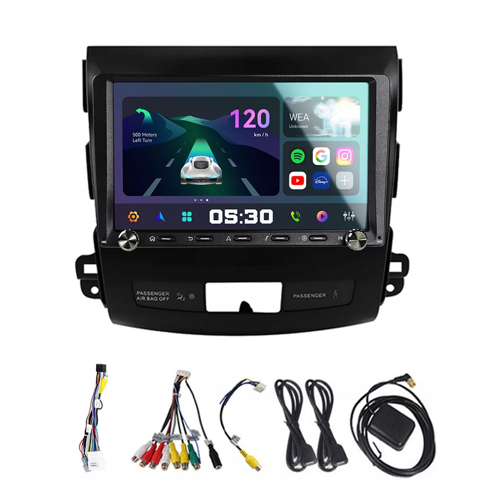 2Din Android 13 autorádio pre Mitsubishi Outlander 2 2005-2012 Carplay Gps