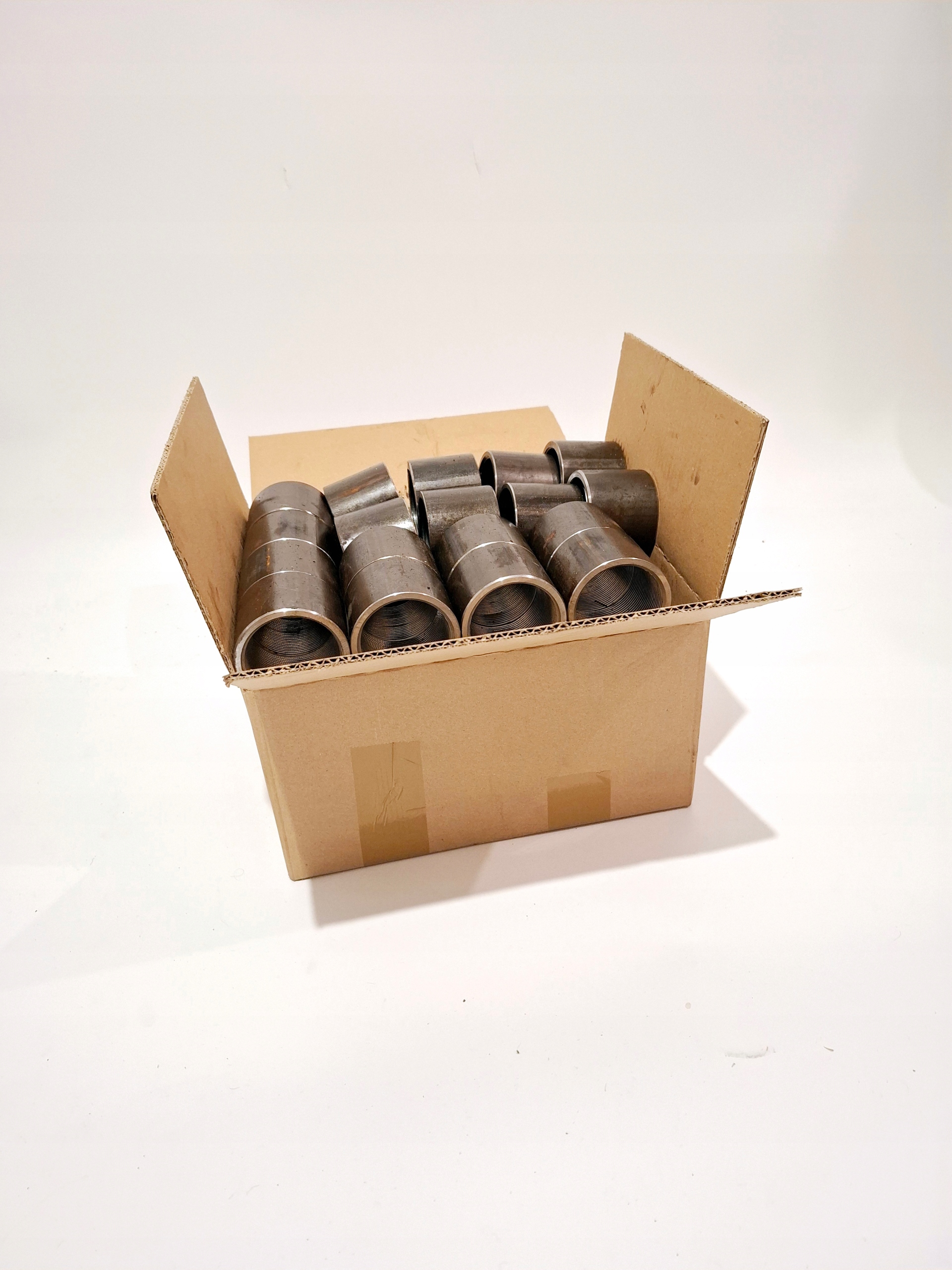 Oceľová zváracia mufa 50 Ks, čierna spojka