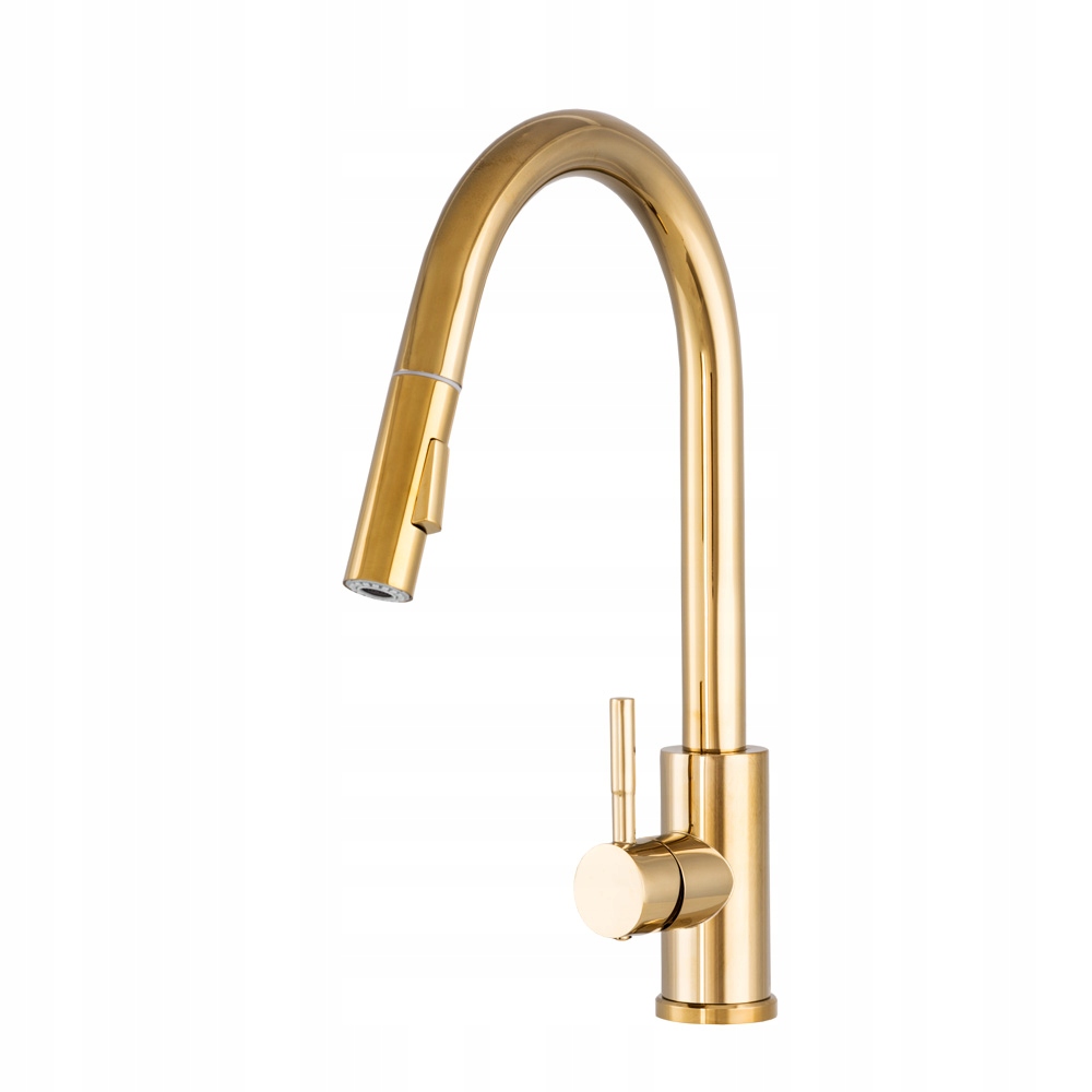 Kuchyňská baterie zlatá vytahovací sprcha Julia