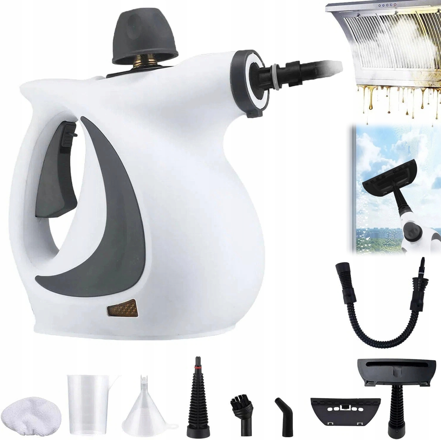 Myjka Parowa Parownica Ręczna Wielofunkcyjna Mop Parowy 1050 W Mocne