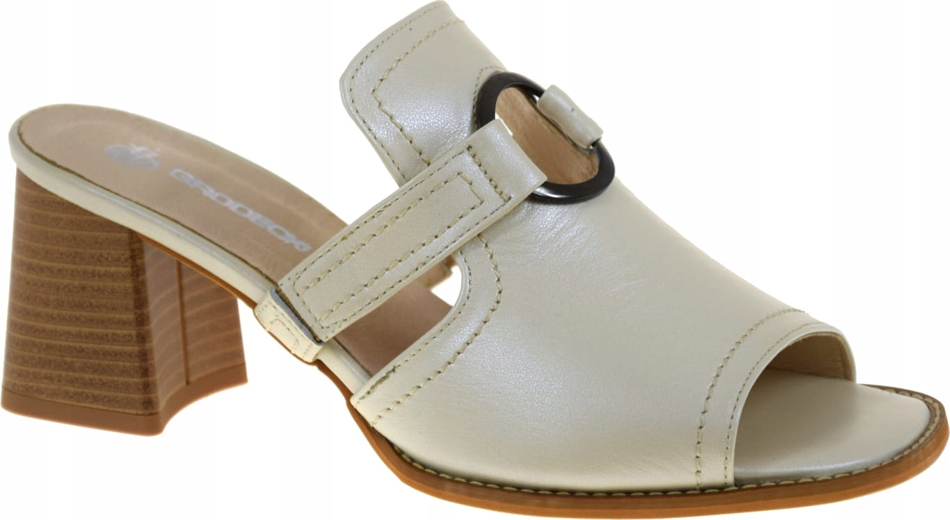 Elegantní Nazouváky Grodecki 1528 Přírodní Kůže Lehké Módní VEL.38