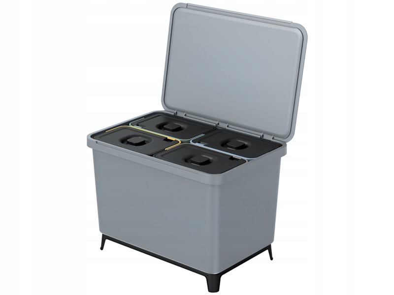 Kosz na śmieci Keden NKS60W4 Systema 4 x 10L Szary