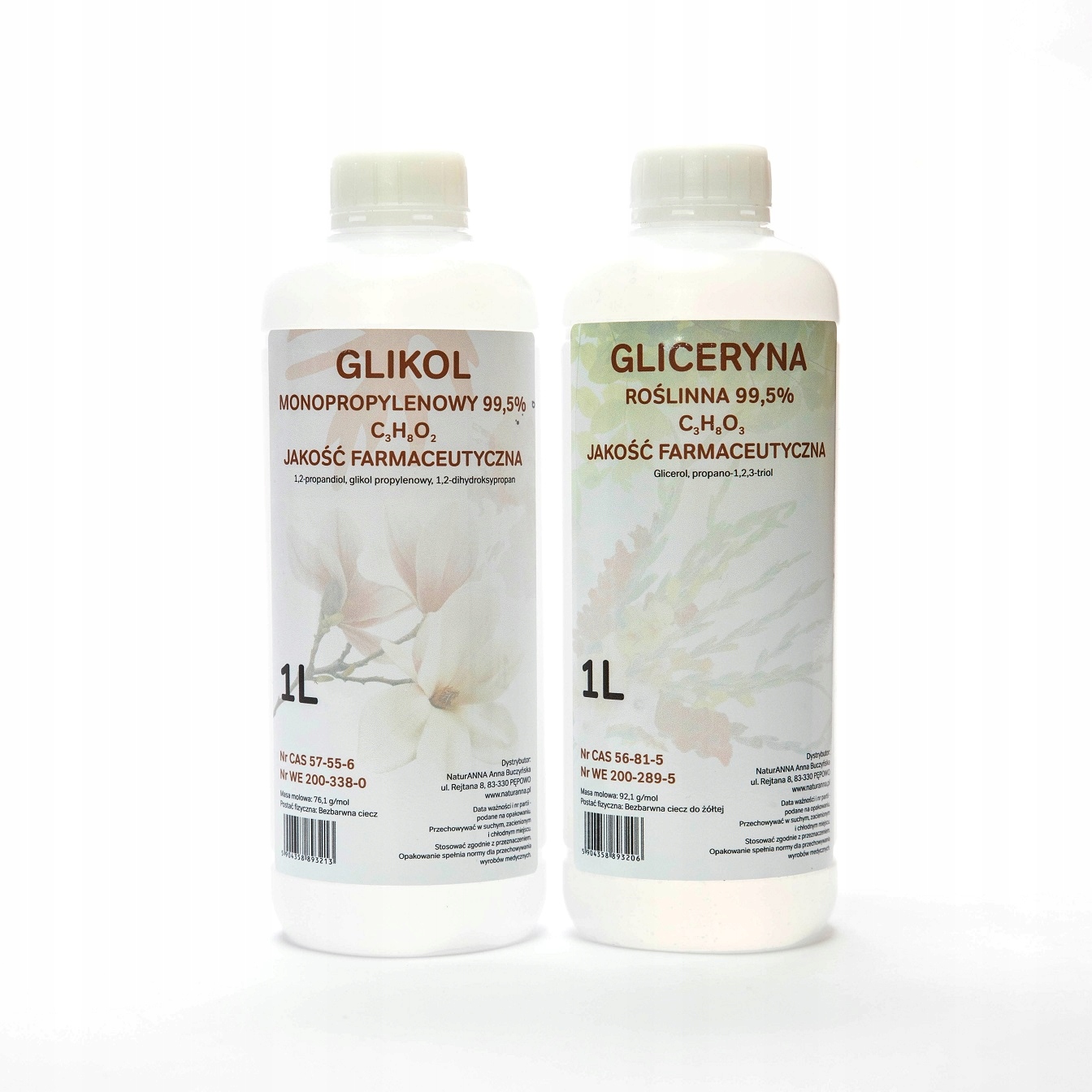

Glikol Gliceryna jakość farmaceutyczna 2x1l
