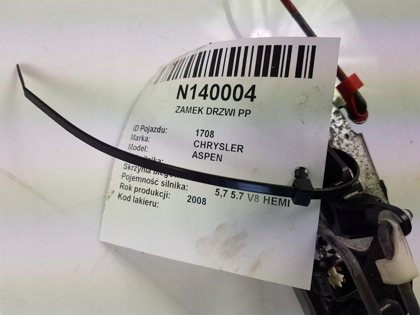 ZAMEK DRZWI PP ASPEN Car type Passenger cars