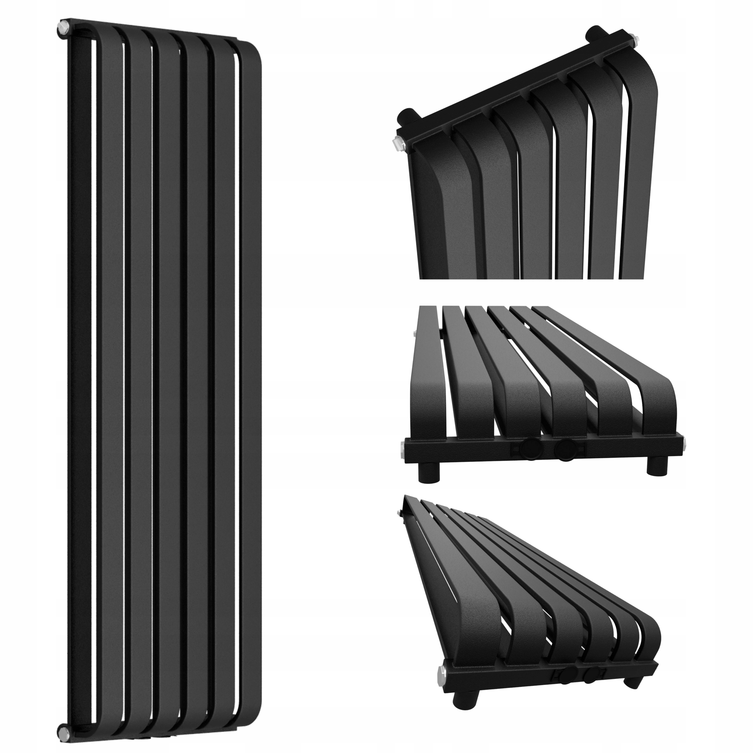 Dekorativní radiátor Amari Plus 1400x395 Černá Struktura