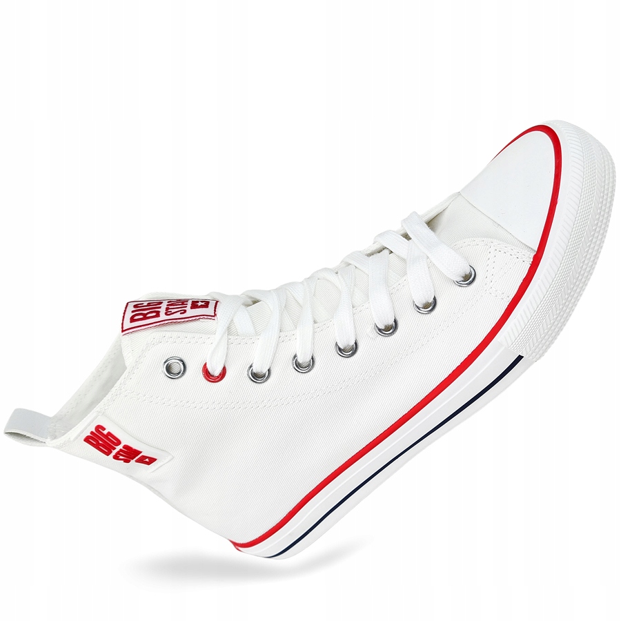 

trampki Męskie Big Star materiałowe białe JJ174066
