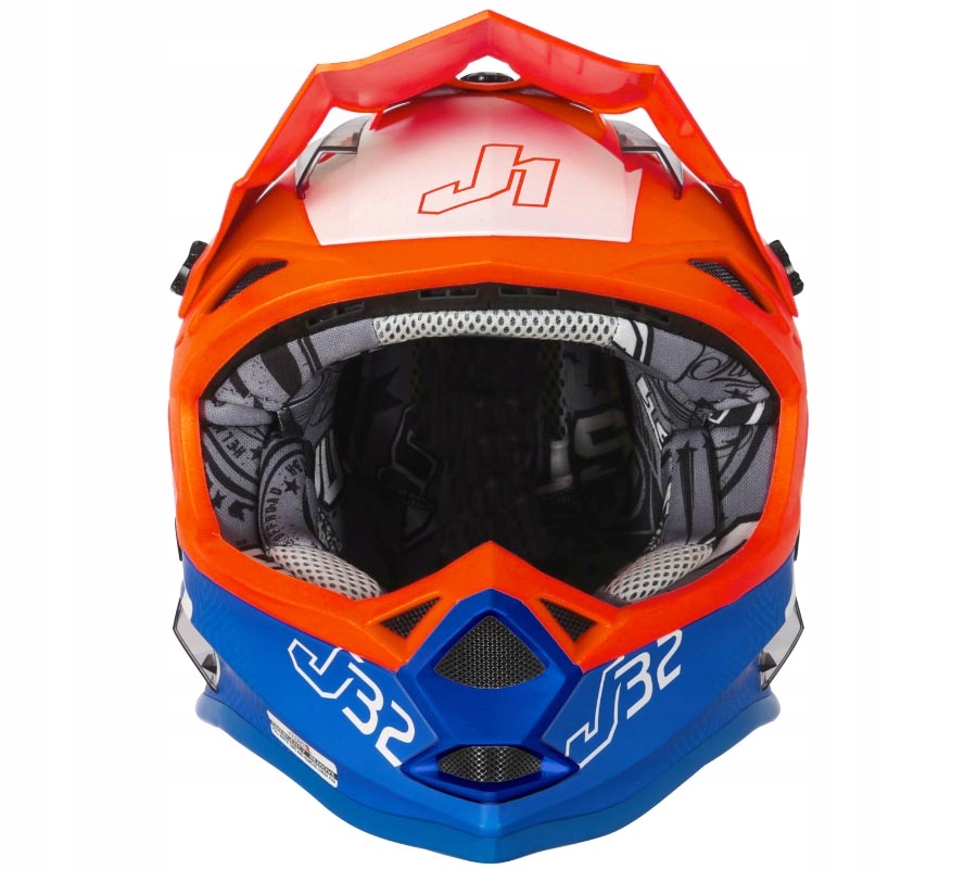KASK JUST1 J32 KIDS VERTIGO BLUE FLUO ORANGE YM Producent Just1