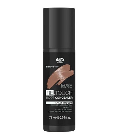 Lisap Re-touch – Barvicí sprej na odrosty Dark Blonde – Tmavý blond