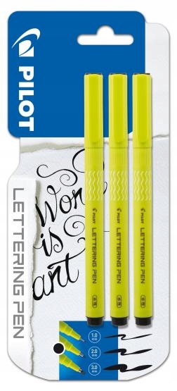 Marker do kaligrafii Pilot Lettering Pen 3szt